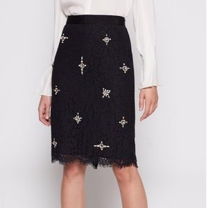NWT joie lace ortally skirt with jewels